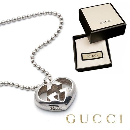 GUCCI Costume Jewelry Casual Style Unisex Chain Silver 