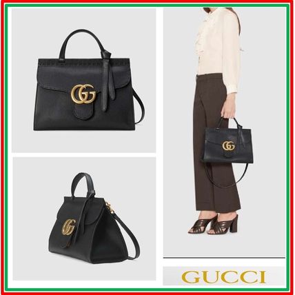 GUCCI GG Marmont 2020 SS Gg Marmont Small Top Handle Bag