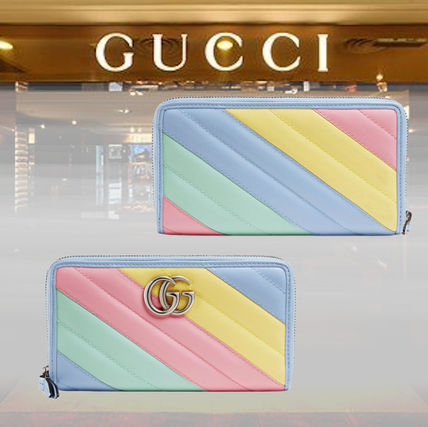 GUCCI GG Marmont 2020 21AW Gg Marmont Zip Around Wallet