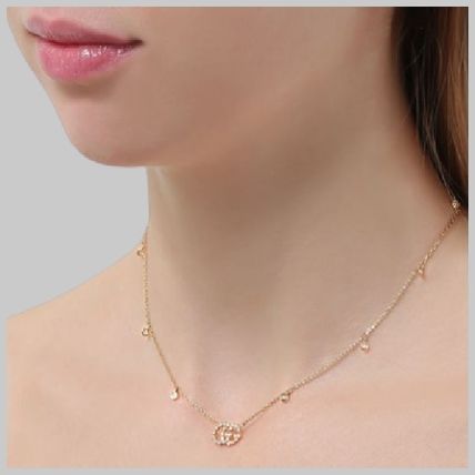 GUCCI Chain 18K Gold Elegant Style NecklacesPendants 