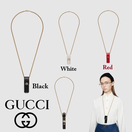 GUCCI 2020 SS Casual Style Chain Leather Party Style Elegant Style 