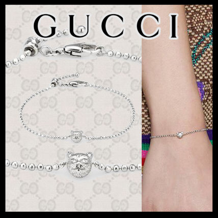 GUCCI Casual Style Unisex Animal Party Style 18K Gold Office Style 607504 J8568 9066 