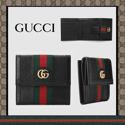 GUCCI Ophidia Ophidia Gg French Flap Wallet 523173 