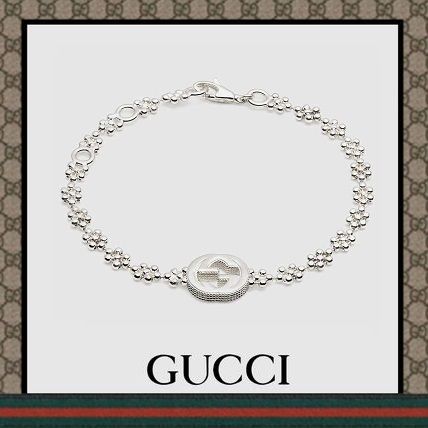 GUCCI Interlocking G Bracelet In Silver 481687 