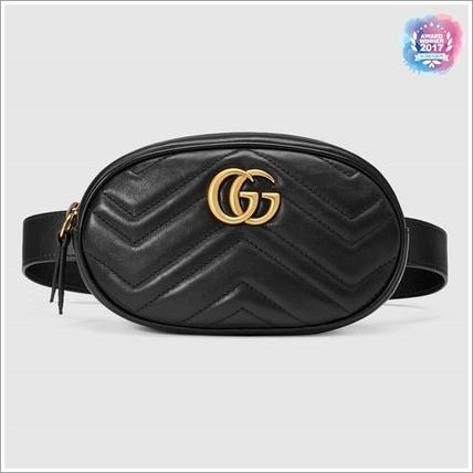 GUCCI GG Marmont 2019 SS Gg Marmont Matelasse Leather Belt Bag 476434DSVRT1000 