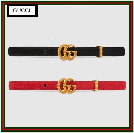 GUCCI Suede Plain Belts 602071 CRJ0G 6638 602071 CRJ0G 1000 