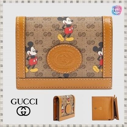 GUCCI 2020 21AW Disney X Gucci Card Case Wallet 602534HWUBM8559 