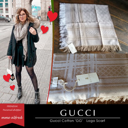 GUCCI Monogram Casual Style Unisex Cotton Office Style 