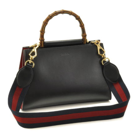 GUCCI Nymphaea 2018 SS 2WAY Plain Leather Elegant Style Totes 