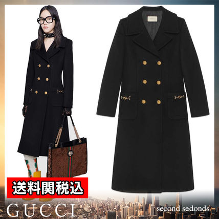 GUCCI Double Breasted Wool Coat 592185 ZHW03 1000 