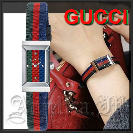 GUCCI 2020 Cruise Casual Style Square Party Style Quartz Watches Office Style 