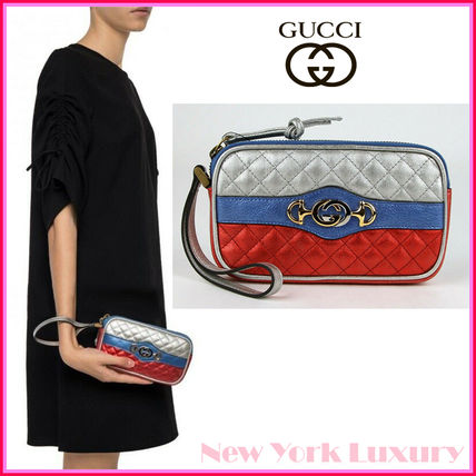 GUCCI Dionysus Leather Metallic PouchesCosmetic Bags 542202 8172 