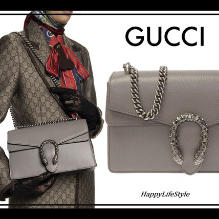 GUCCI Dionysus 2020 SS 2WAY Chain Plain Leather With Jewels Elegant Style Crossbody 