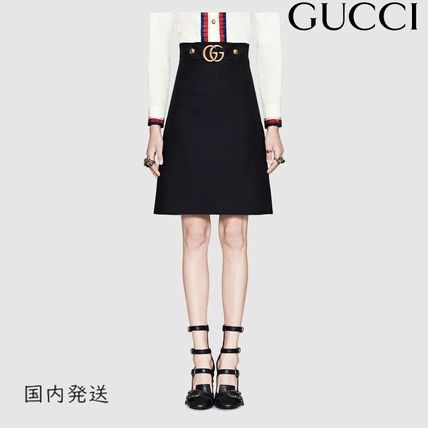 GUCCI 2018 19AW Knee Length Skirt 430572 ZHM88 1000 