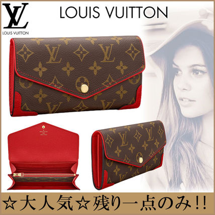 Louis Vuitton 2020 SS Monogram Leather Long Wallets M61184 