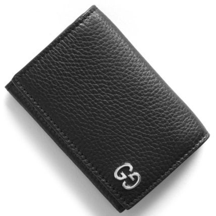 GUCCI Calfskin Plain Card Holders 473923 A7M0N 1000 