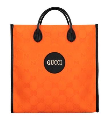 GUCCI Monogram Casual Style Nylon A4 2WAY Office Style Totes 