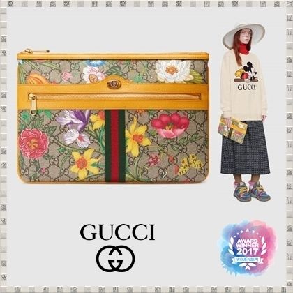 GUCCI Ophidia 2020 21AW Ophidia Gg Flora Pouch 51755192YBC9781 
