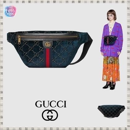 GUCCI 2019 20AW Gg Velvet Belt Bag 574968GZ8BT4169 