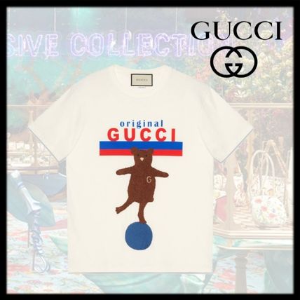 GUCCI 2020 21AW "Original Gucci" Oversize T Shirt With Bear