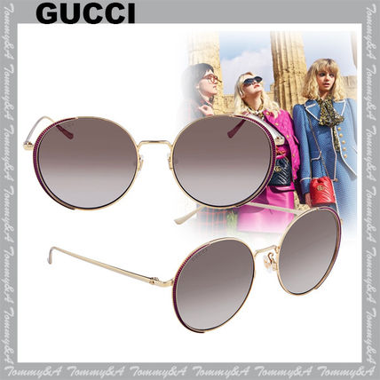 GUCCI 2020 SS Round Sunglasses GG0401SK 001 56 