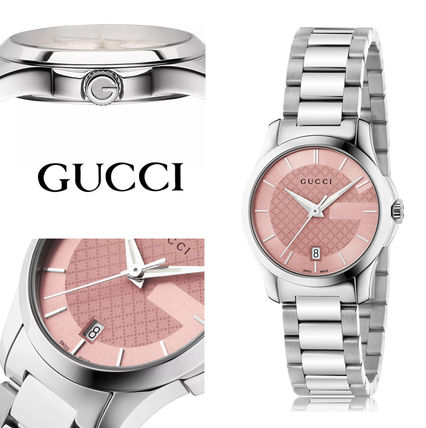 GUCCI Casual Style Street Style Round Party Style Quartz Watches 