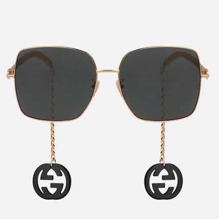 GUCCI Chain Square Sunglasses 