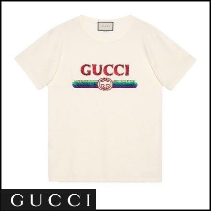 GUCCI 2020 SS Crew Neck Cotton Short Sleeves Logo T Shirts 