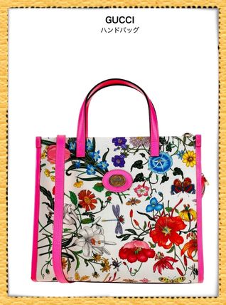 GUCCI 2019 Cruise Flower Patterns Casual Style Canvas 2WAY Leather 