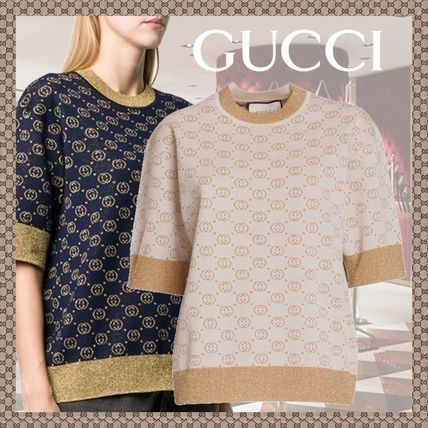 GUCCI 2020 SS Wool Short Sleeves Logo T Shirts 
