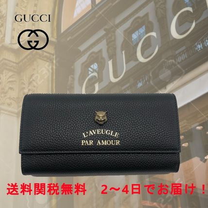 GUCCI Unisex Calfskin Street Style Other Animal Patterns Leather 453164 