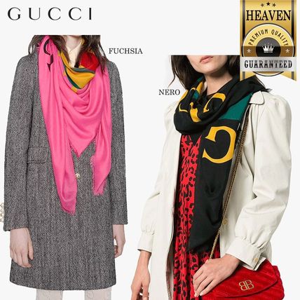 GUCCI 2020 SS KnitFur Scarves 528953 3G856 5600 