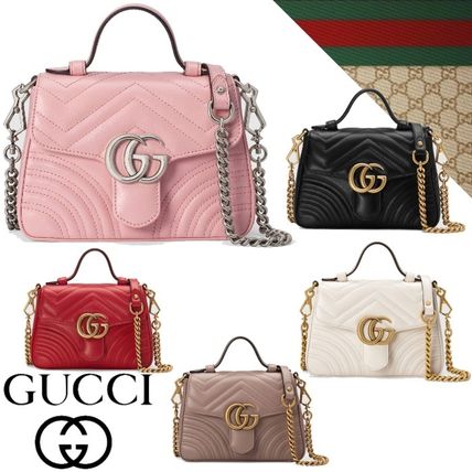 GUCCI 2020 SS Heart Casual Style Street Style 2WAY Chain Leather