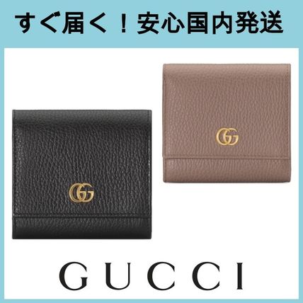 GUCCI 2020 SS Plain Logo Folding Wallets 