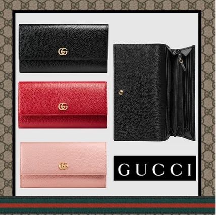 GUCCI GG Marmont Gg Marmont Leather Continental Wallet 456116 
