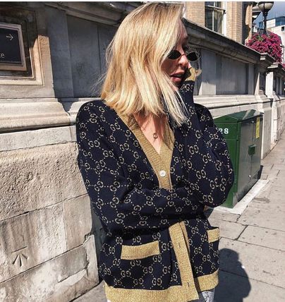 GUCCI 2019 20AW Monogram Casual Style Long Sleeves Cotton Elegant Style Logo 