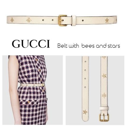 GUCCI 2020 SS Belt With Bees And Stars Print 576178 DJ2TT 9089 
