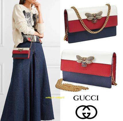 GUCCI 2020 21AW Blended Fabrics Plain Shoulder Bags 