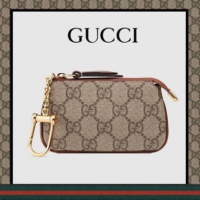 GUCCI GG Supreme Gg Supreme Key Pouch 447964 