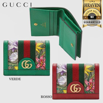 GUCCI Ophidia 2020 SS Ophidia Gg Flora Card Case Wallet 523155 92YBC 8722 523155 92YBE 8709 