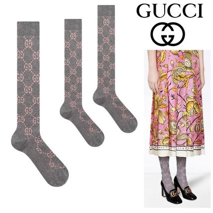 GUCCI 2020 SS Cotton Logo SocksTights 