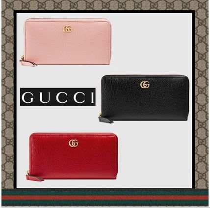 GUCCI GG Marmont Leather Zip Around Wallet 456117 