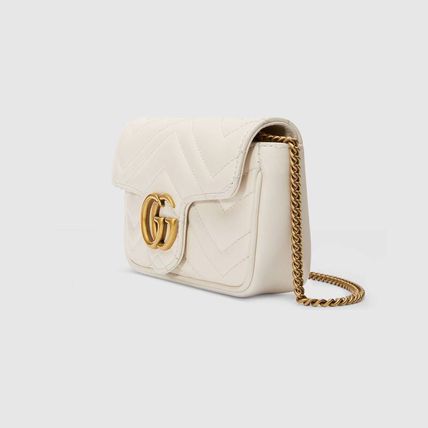 GUCCI GG Marmont Casual Style Plain Party Style Elegant Style Crossbody 