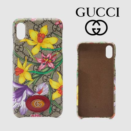 GUCCI Ophidia 2020 Cruise Flower Patterns iPhone XS Max Logo Smart Phone Cases 