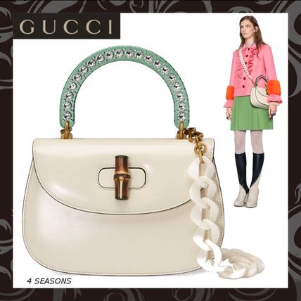GUCCI 2018 Cruise 2WAY Plain Leather Crossbody Shoulder Bags 