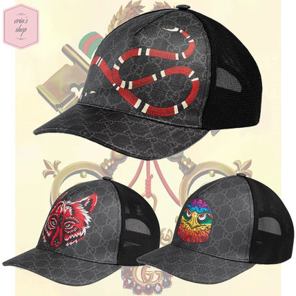 GUCCI GG Supreme 2018 19AW Unisex Street Style Caps 