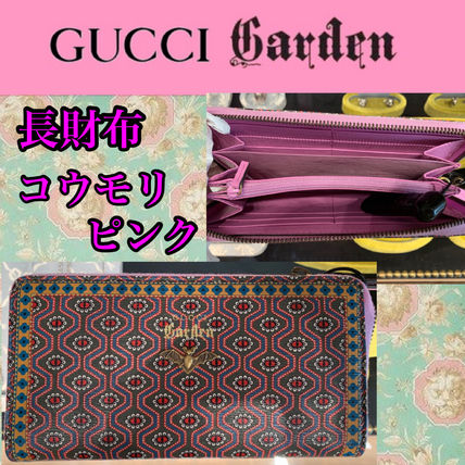 GUCCI Flower Patterns Unisex Other Animal Patterns Leather 