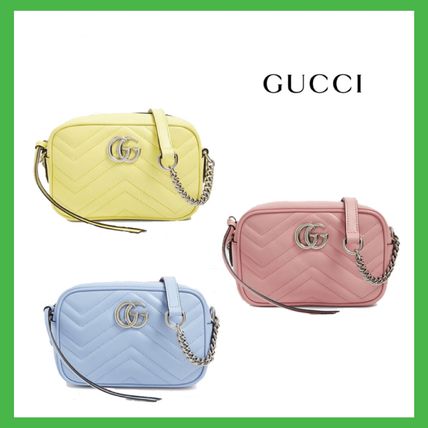 GUCCI GG Marmont 2020 SS Casual Style Street Style Leather Party Style Office Style 