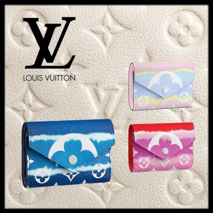 Louis Vuitton 2020 SS Calfskin Plain Folding Wallet Logo Folding Wallets