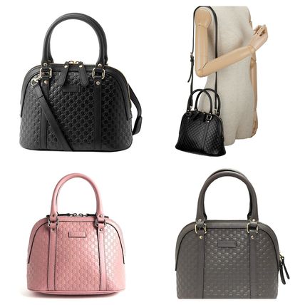 GUCCI 2018 19AW Casual Style 2WAY Plain Leather Elegant Style Crossbody Logo 449654 BMJ1G 